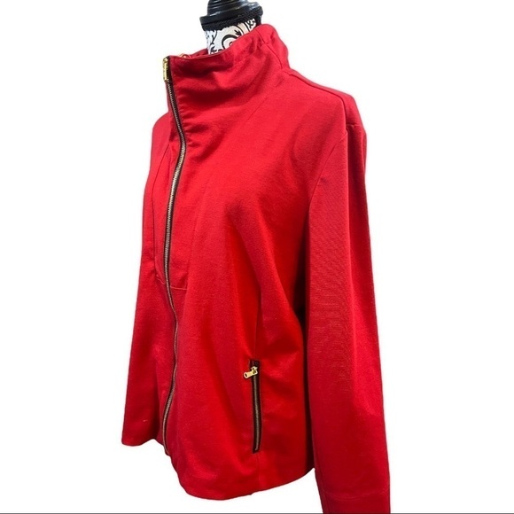 ERIN London red zip up jacket. Gold hardware
Size XXL - Picture 5 of 9
